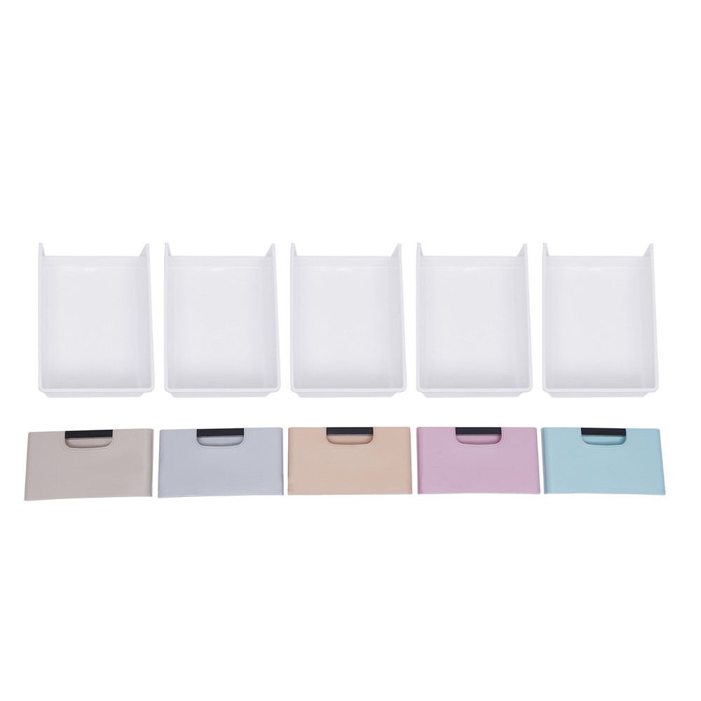 5 Tier Stackable Cabinet Vertical Clothes Storage Tower Tall Small Chest Closet