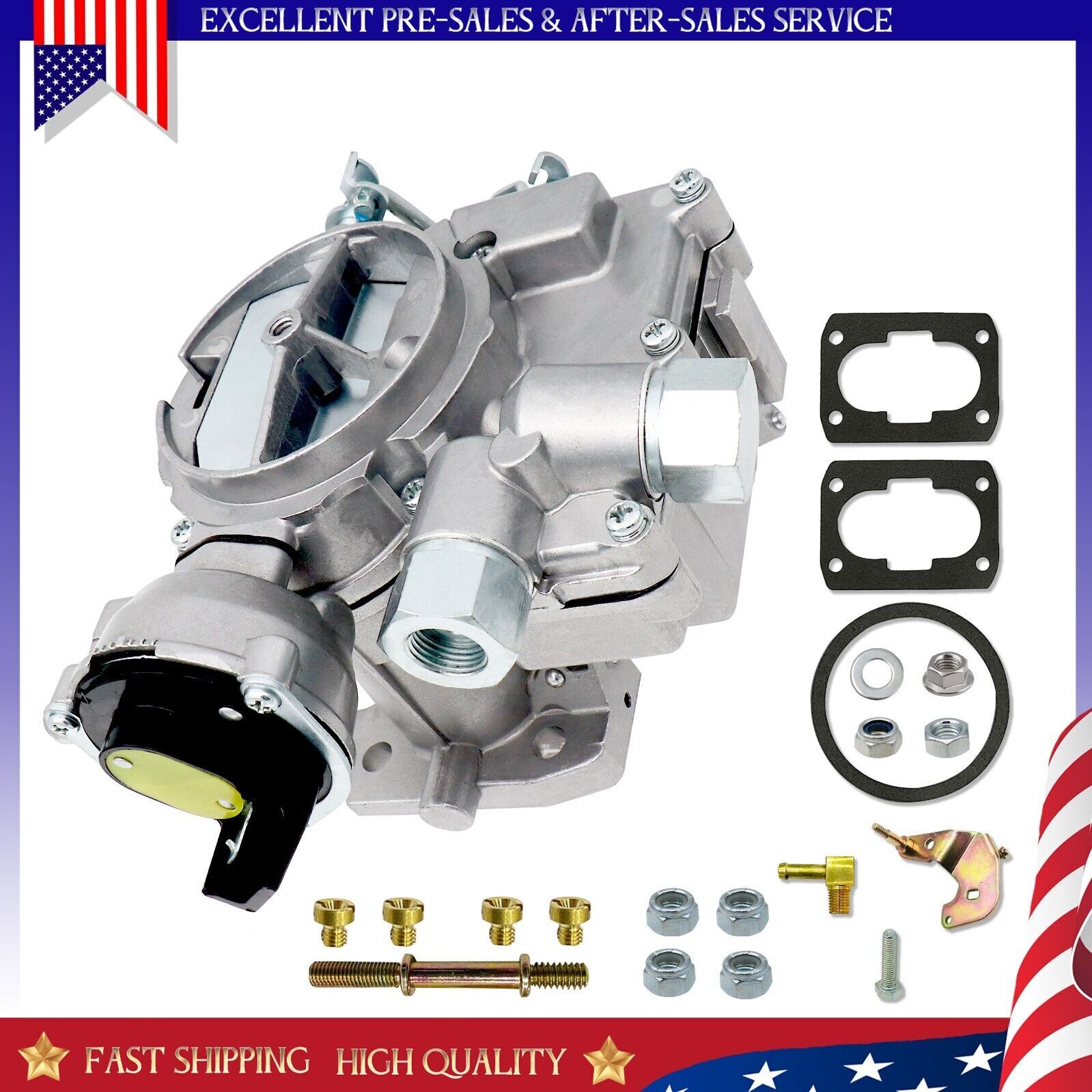 Carburetor for Mercruiser 4 Cylinder 2.5 L 3.0 L Rochester Mercarb Satin 🔥