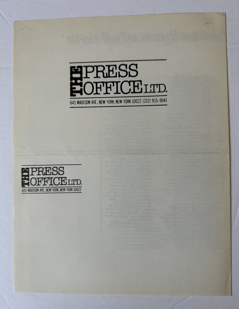 KISS ALIVE II PRESS KIT ORIGINAL 1978