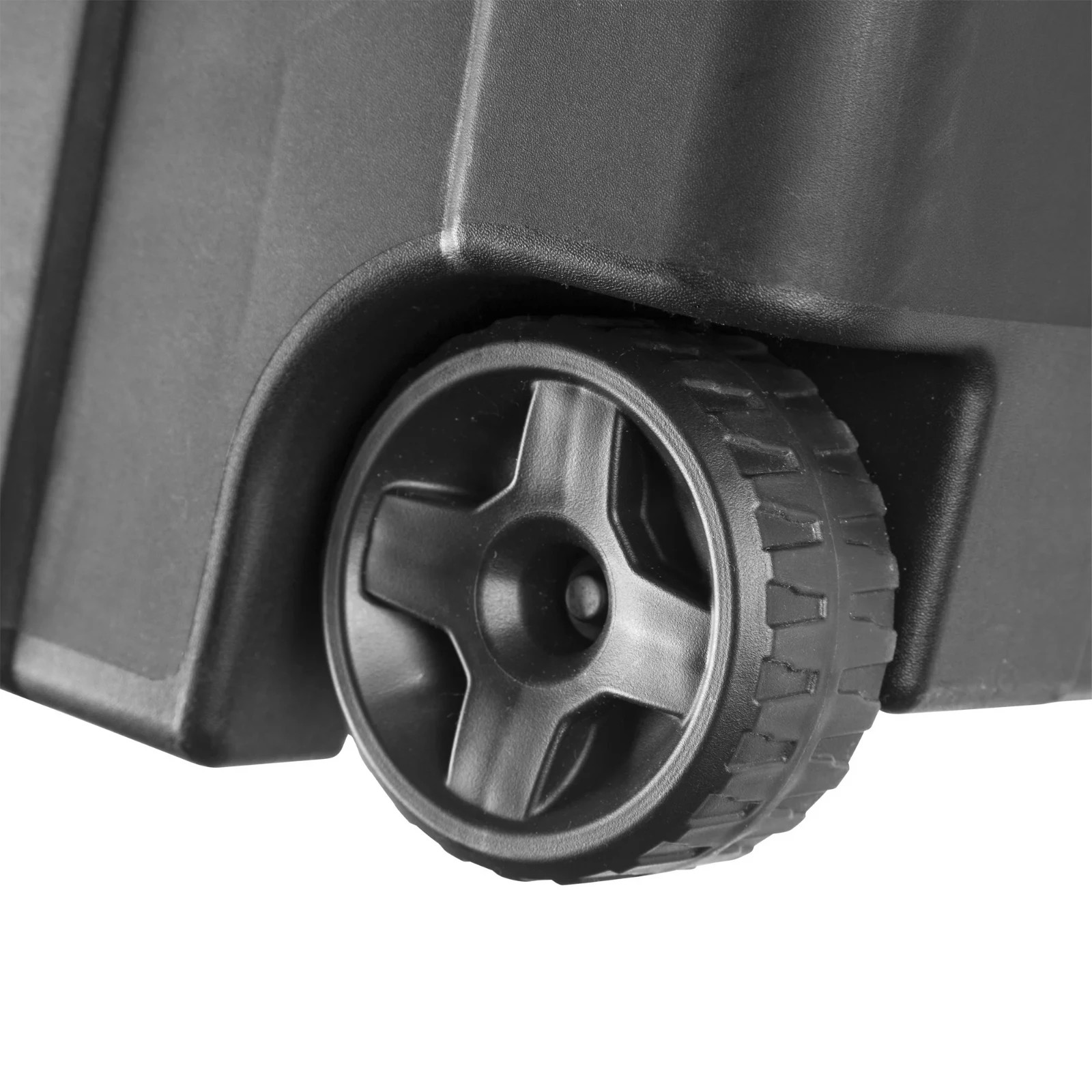 Sterilite Industrial 40 Gal Wheeled Storage Tote Black Container Handle 2-Pack