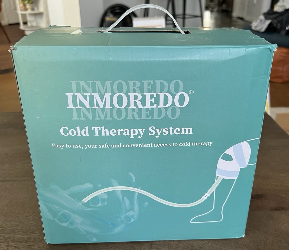 INMOREDO Cold Therapy System Programmable Knee Pad Pain Relief Blue