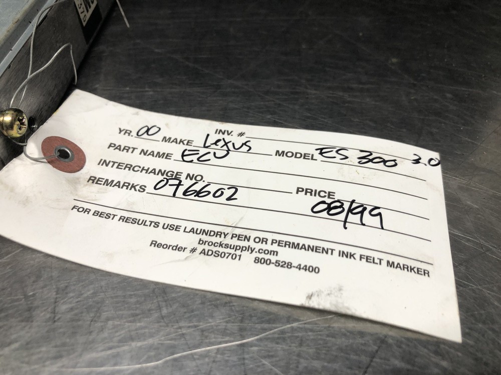 2000 Lexus ES300 Engine Computer Ecu Ecm Pcm Control Module