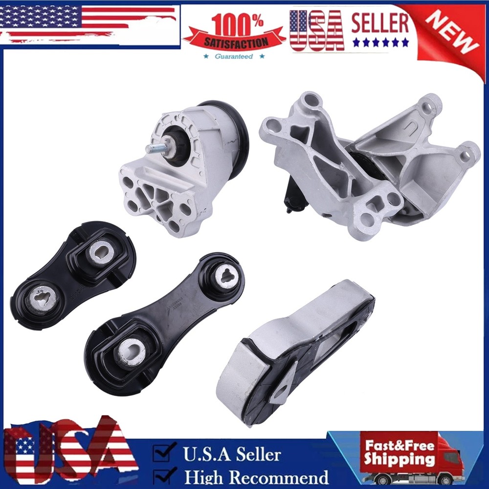 Engine Motor, Trans & Torque Strut Mount Set 5Pcs for 2014-2016 Ford Explorer