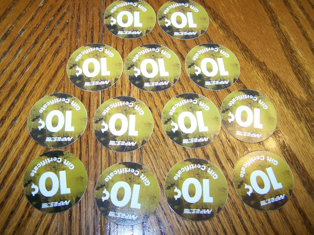 8th Print Set 10 Cent AAFES Pogs 2006A printing About Uncirculated