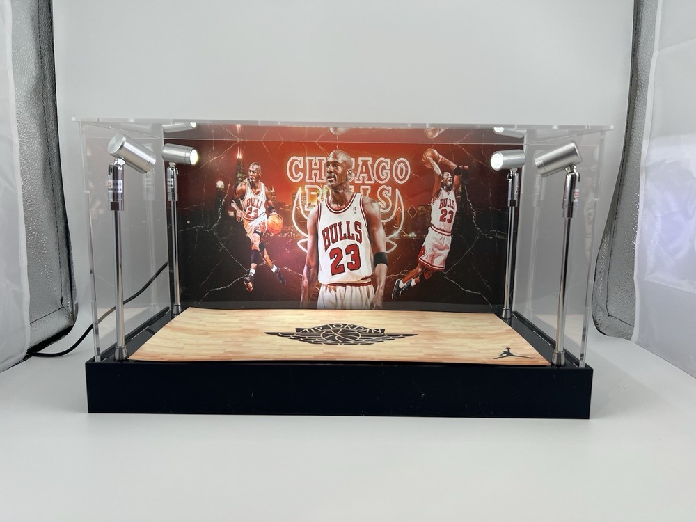 Michael Jordan Custom 2-3 Card PSA Display Case W/ LED Lights