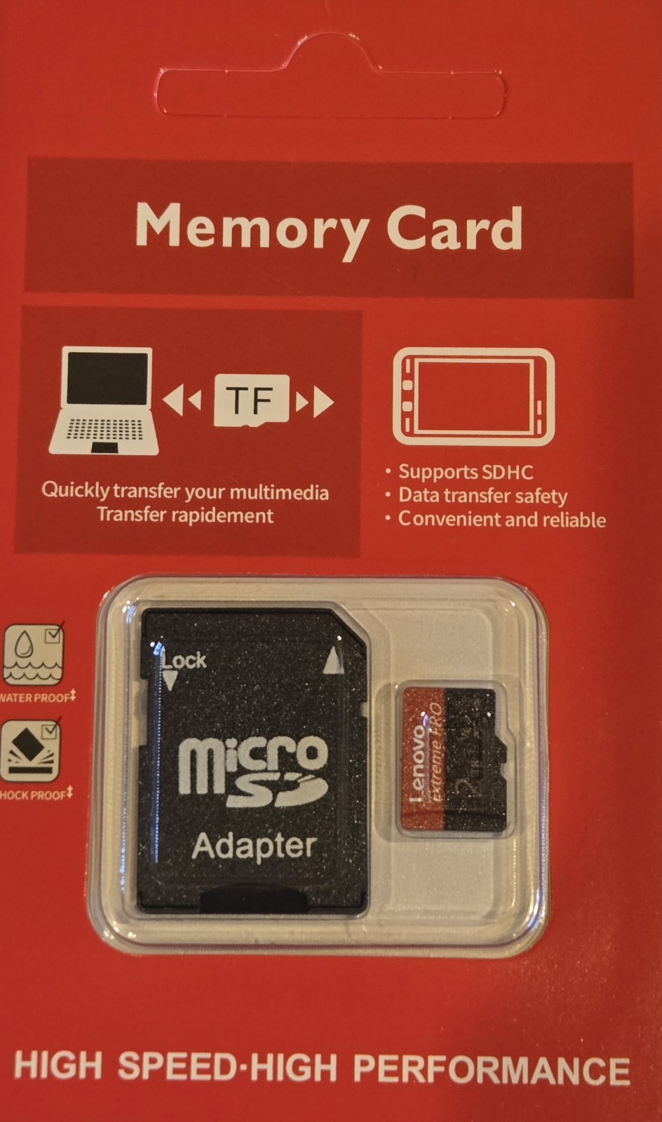 Lenovo Extreme Pro 2TB Micro SD Card Adapter Provided Fast Speed *FREE SHIPPING*