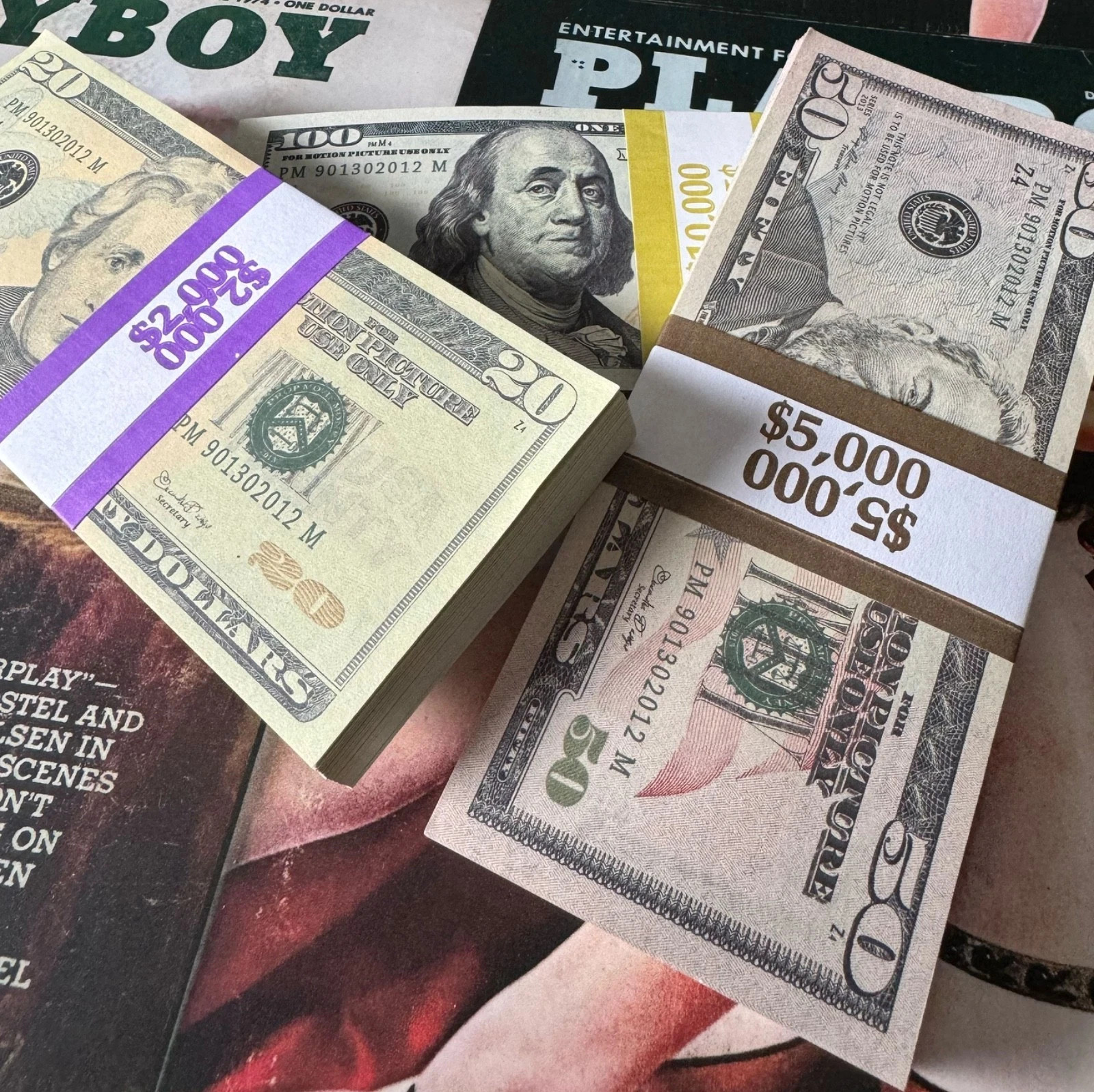 New Money Props Toy Play Fake Bills f\ Video Learning Education Toys10/20/50/100