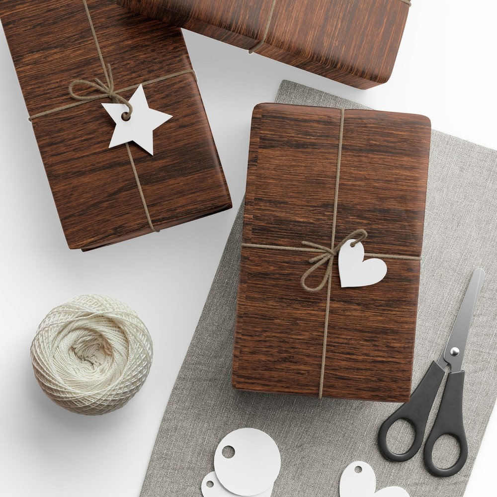 Wood Grain Print Wrapping Papers