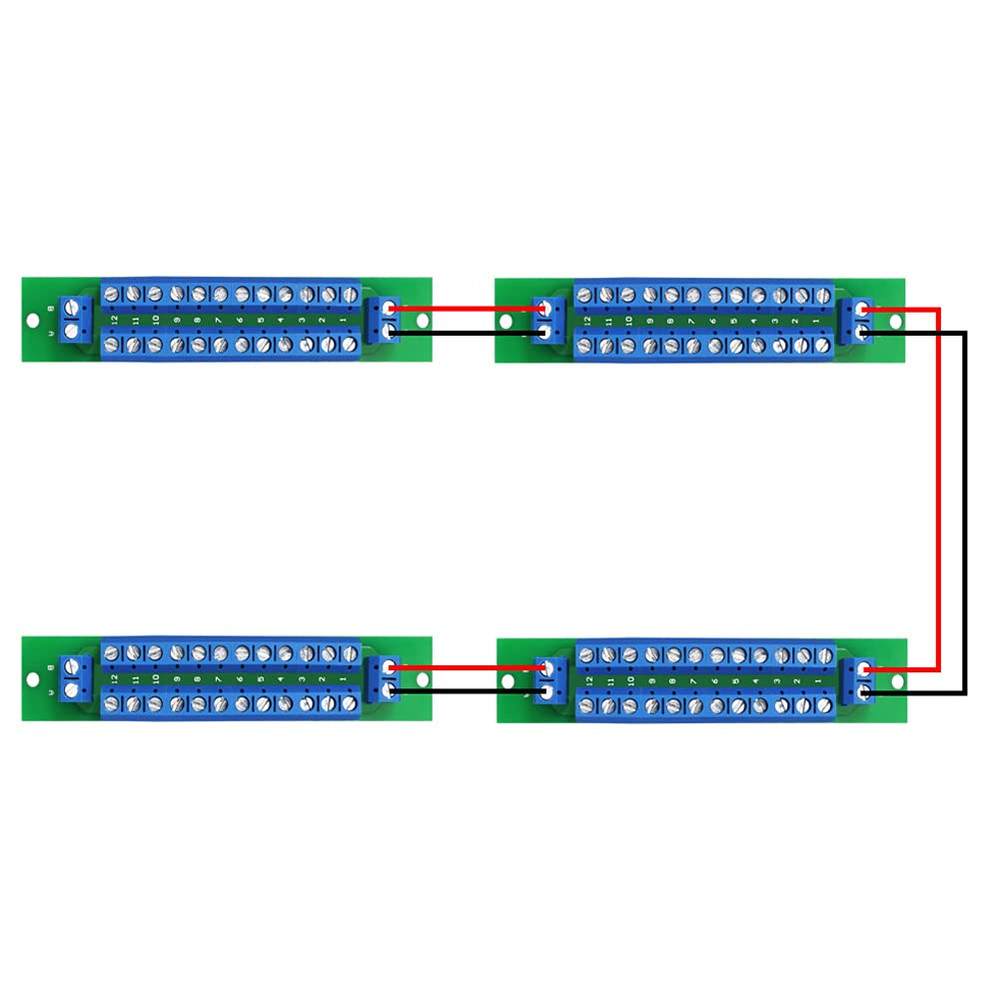 PCB Double-Layer Wiring Power Distribution Board Kit, 2 X 12 Position Power Dist