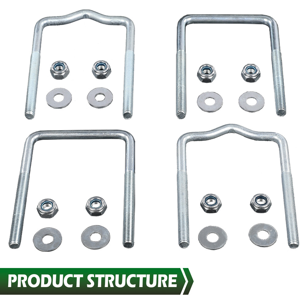 Universal Boat Trailer Guide Pole And Post Mounting U Bolt Kit