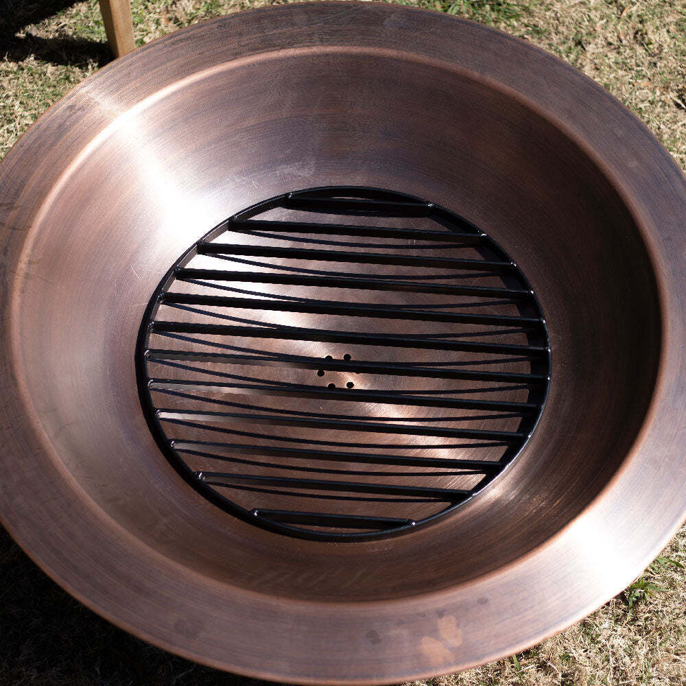 Ash & Ember 40" Copper Outdoor Fire Pit with Solid Steel Base
