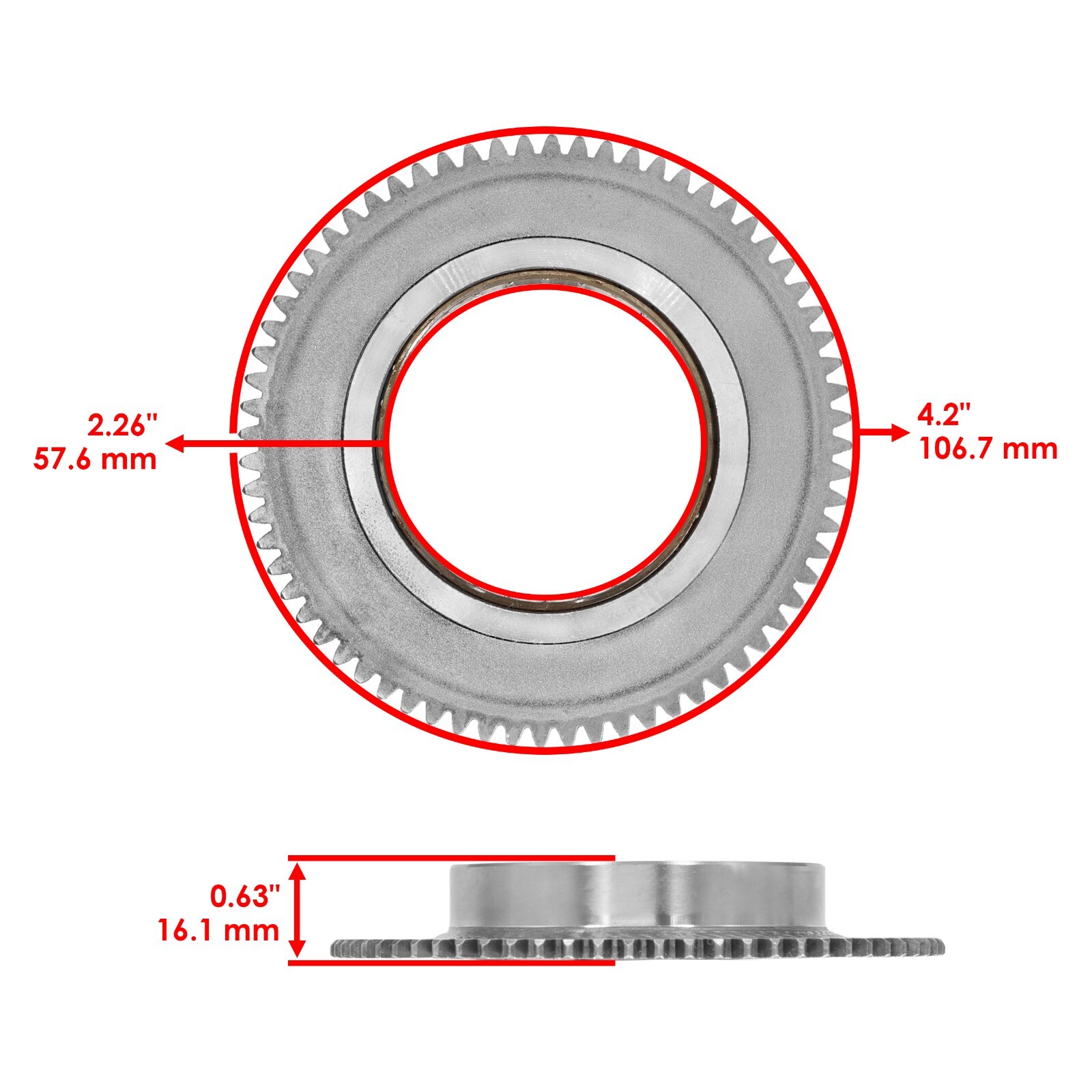 Starter Motor Clutch Sprag Idler Gear Kit For Yamaha Raptor 90 YFM90R 2009-2013