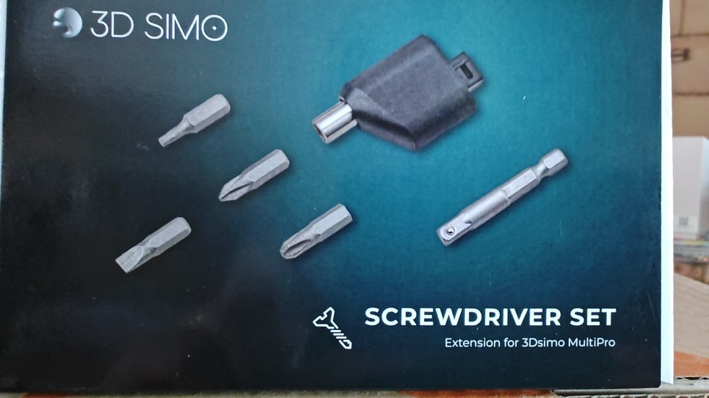 3D SIMO Multipro tool for makers, includes jigsaw, screwdriver and drill kits