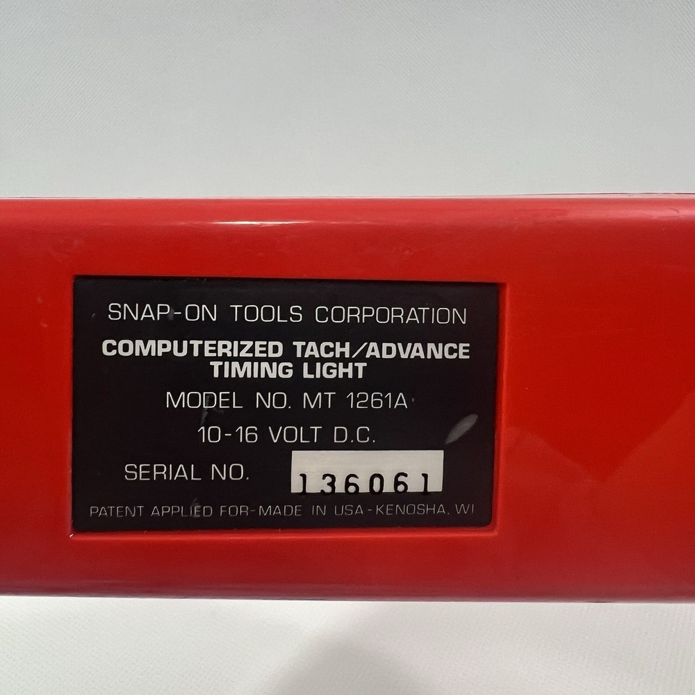 Snap On MT1261A - Tach/Advanced Digital Timing Light W/ Case UNTESTED