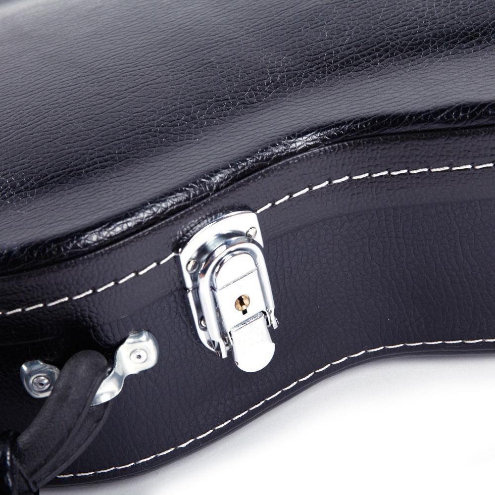 Glarry Protable Electric Guitar Hard Case with Lock Black