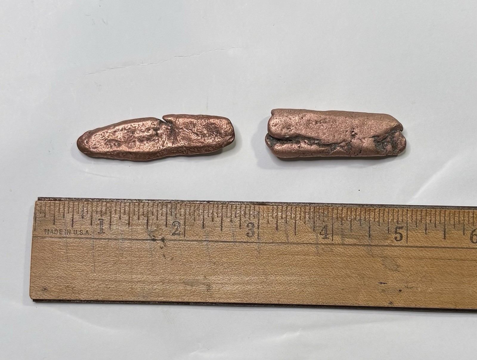 Pure Native Michigan Solid Copper Nugget Specimen Keweenaw Peninsula Mineral