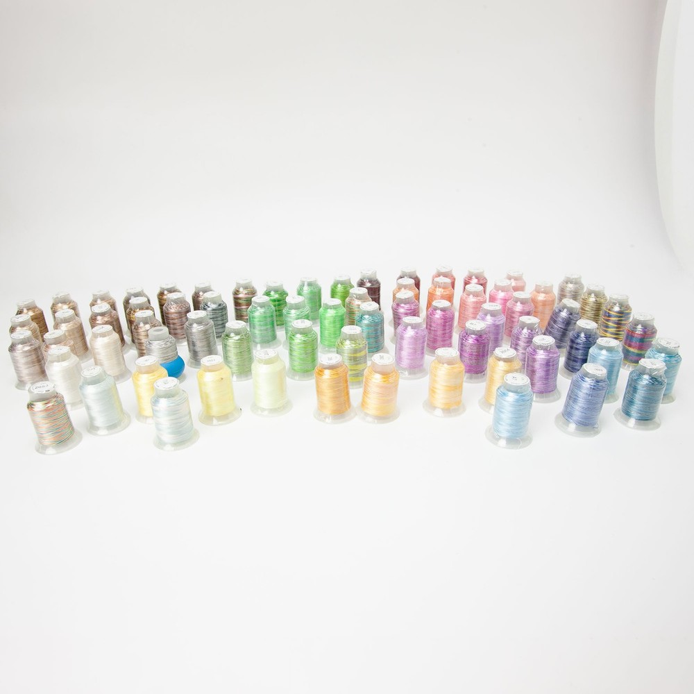Variegated Machine Embroidery Thread Lot 70 Spools 500m