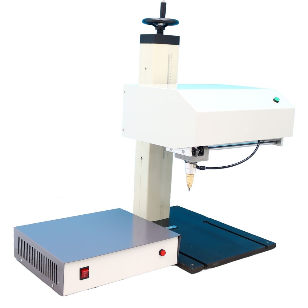 110V Pneumatic Marking Machine Dot Peen for Surface Marking+Extra Rotation Axis