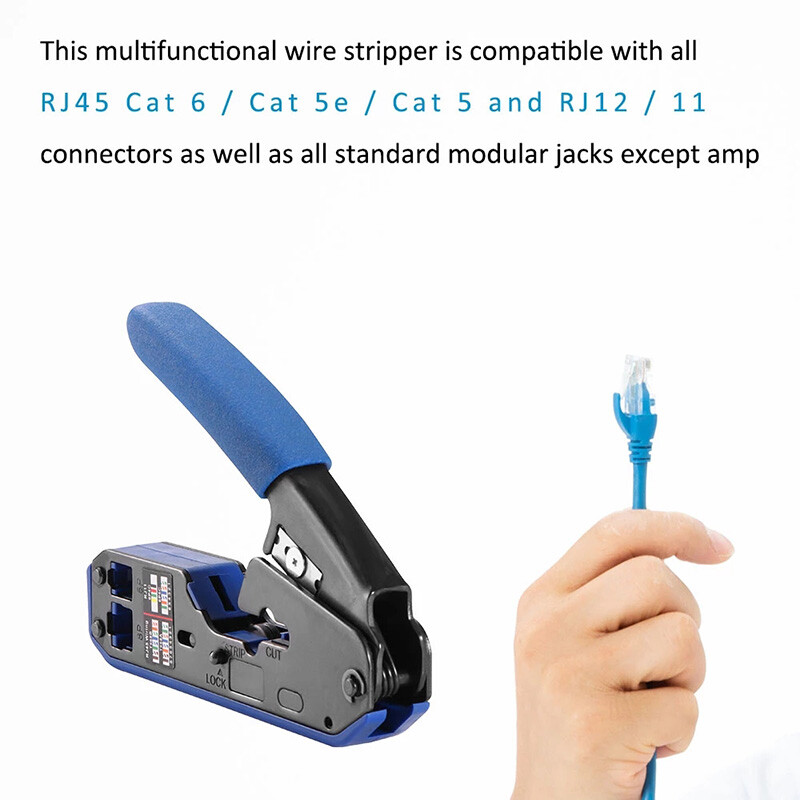 Rj45 Tool Network Crimper Cable Stripping Plier Stripper Crimping Tool Kit