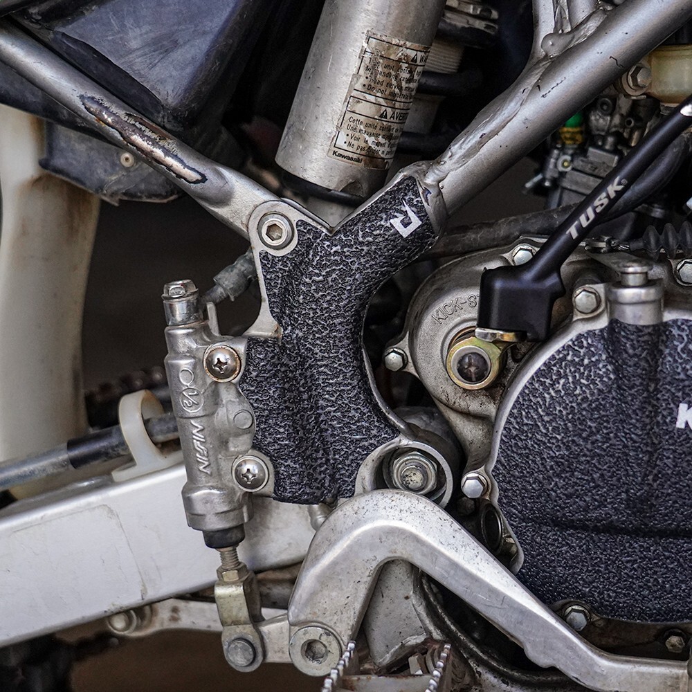 Black Frame Guards 1998-2025 Kawasaki KX100 KX112 Grip Tape Protectors KX 100