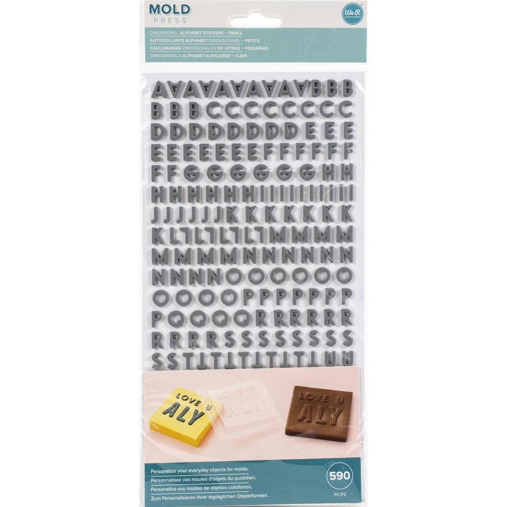 We R Mold Press Alpha Thickers-Small