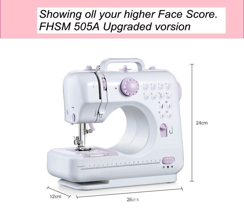 Portable Sewing Machine Electric Crafting Mending Machine 12 Built-In Stitches