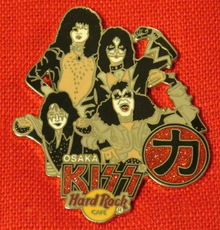 KISS HARD ROCK CAFE GROUP PIN OSAKA, JAPAN Limited to 500 Official 2005