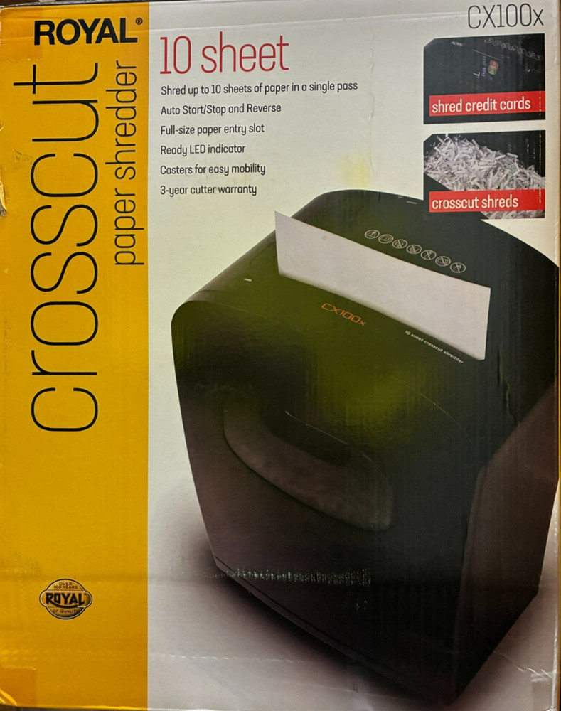 Royal - CX100x - Medium Duty Shredder - Black