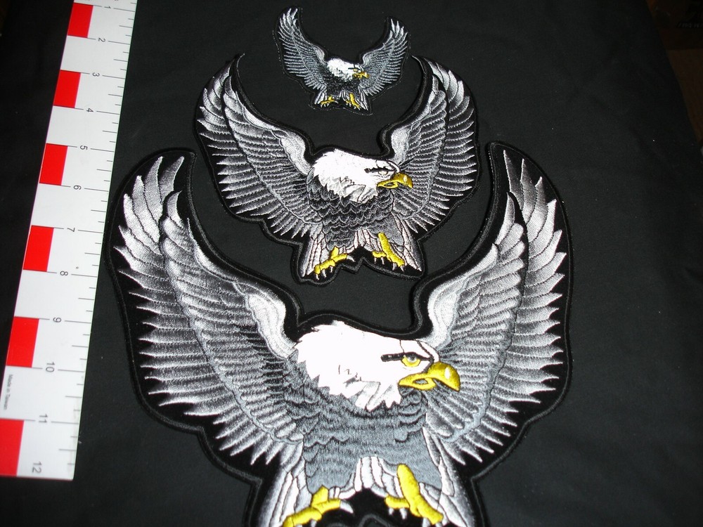 Eagle matching Patch set Large Medium Small 3 patch set Sliver