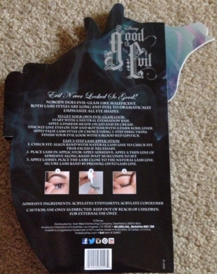 Disney's Good vs Evil "Maleficent" False Eyelash Set