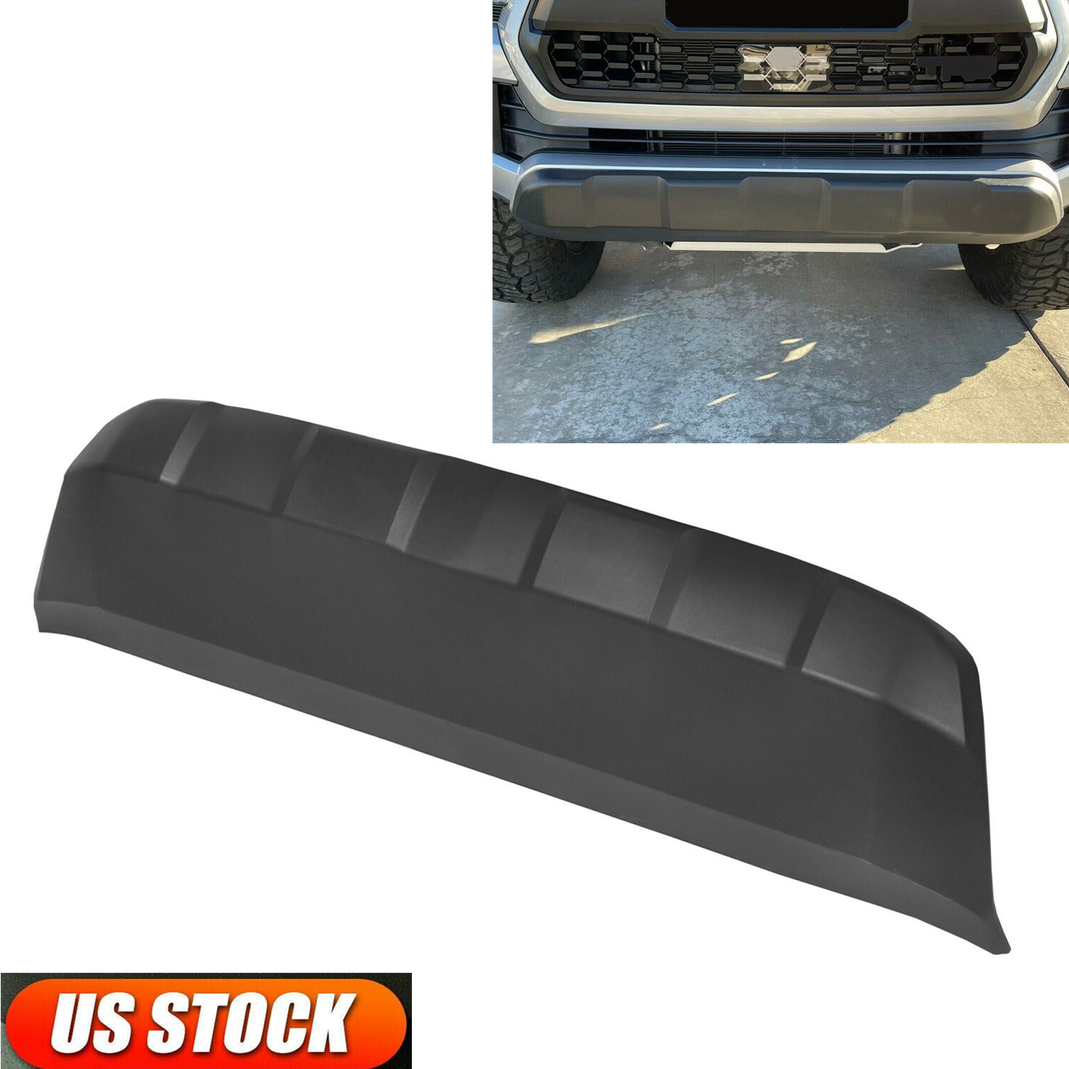 FOR Toyota Tacoma 2016-2022 Black Front Bumper Lower Valance Panel Skid Plate