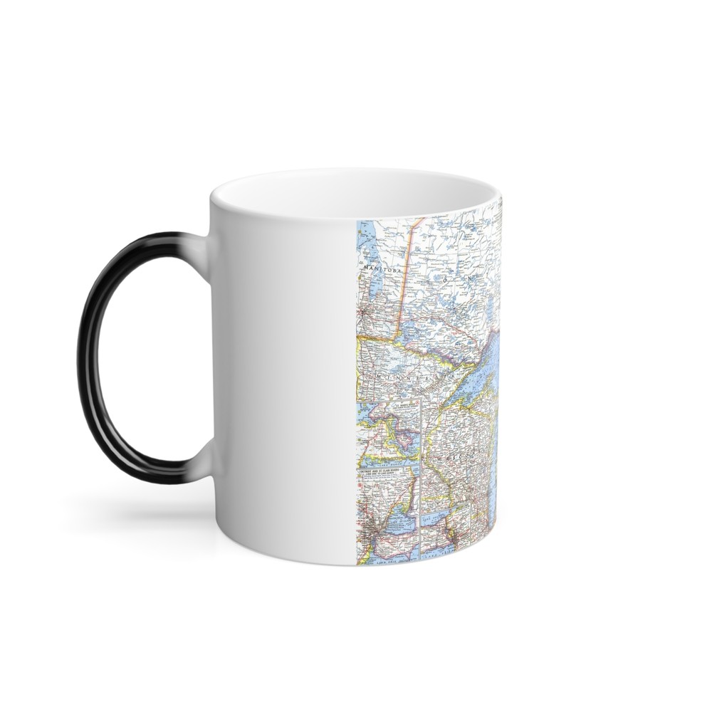 Canada - Central (1963) (Map) Color Changing Mug 11oz