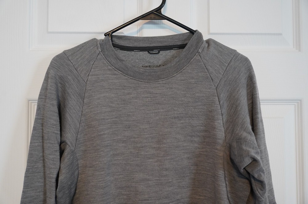 Nike Golf Sweater Crewneck Pullover, Men's Small, Gray