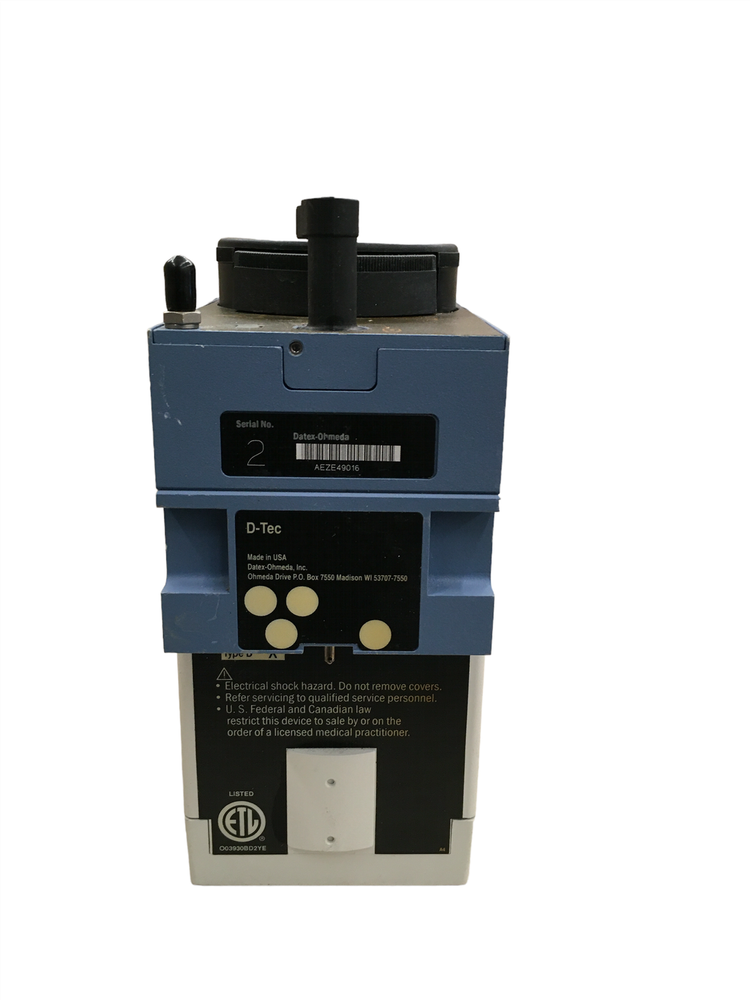 Datex-Ohmeda D-Tec Plus DESFLURANE Vaporizer