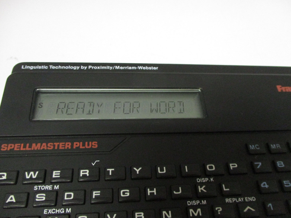 Franklin Spellmaster Plus DC-120 Electronic Spelling Corrector Word Game Player