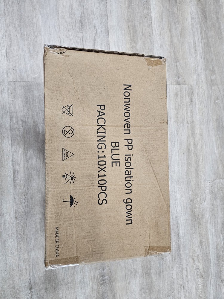 Nonwoven Pp Isolation Gown Disposable, 100 PACK
