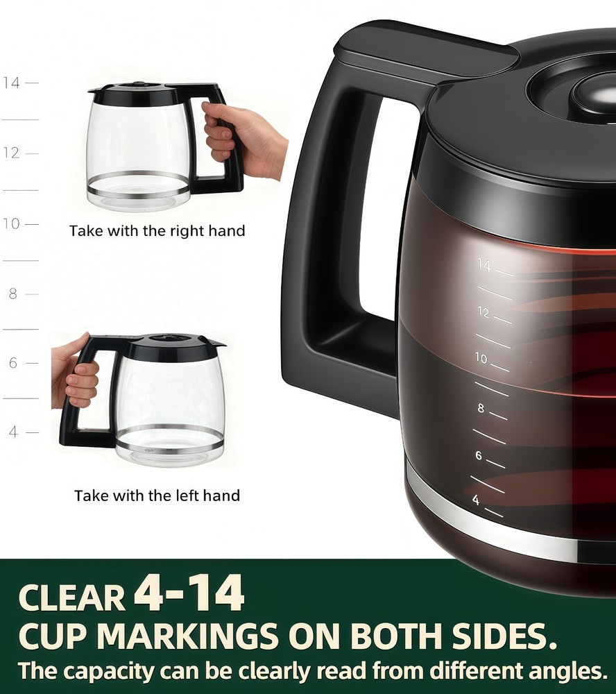 Cuisinart 14-Cup Replacement Carafe for Coffee Maker, DCC-2200RC