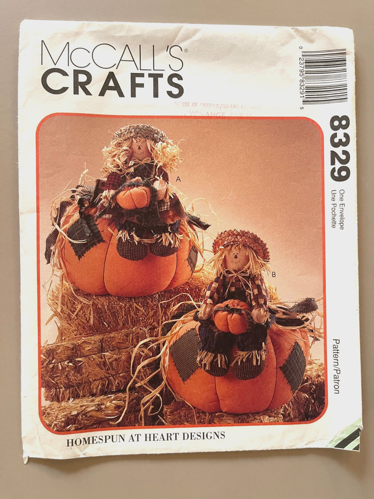 McCall's Homespun Harvest Pattern 8329 UNCUT