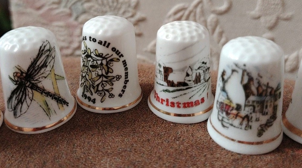 22 Assorted Birchcroft China Thimbles