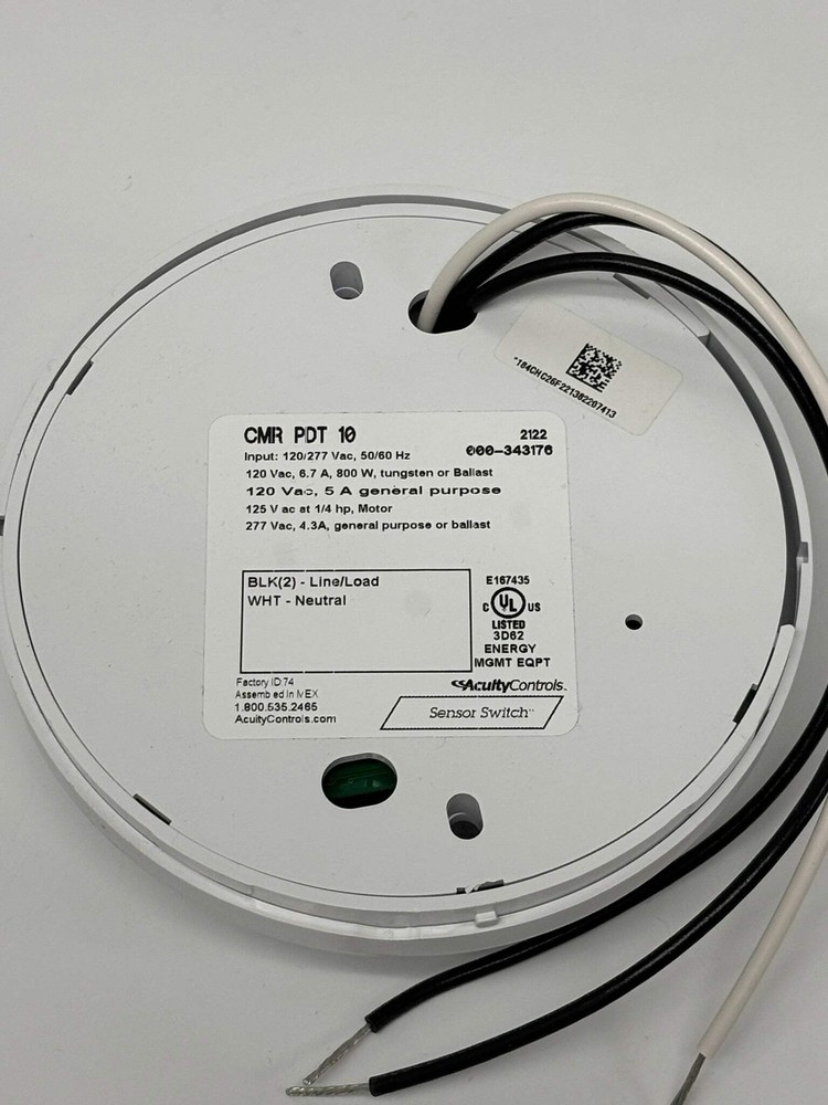 Acuity Sensor Switch Occupancy Sensor Ceiling Mount CMR PDT10