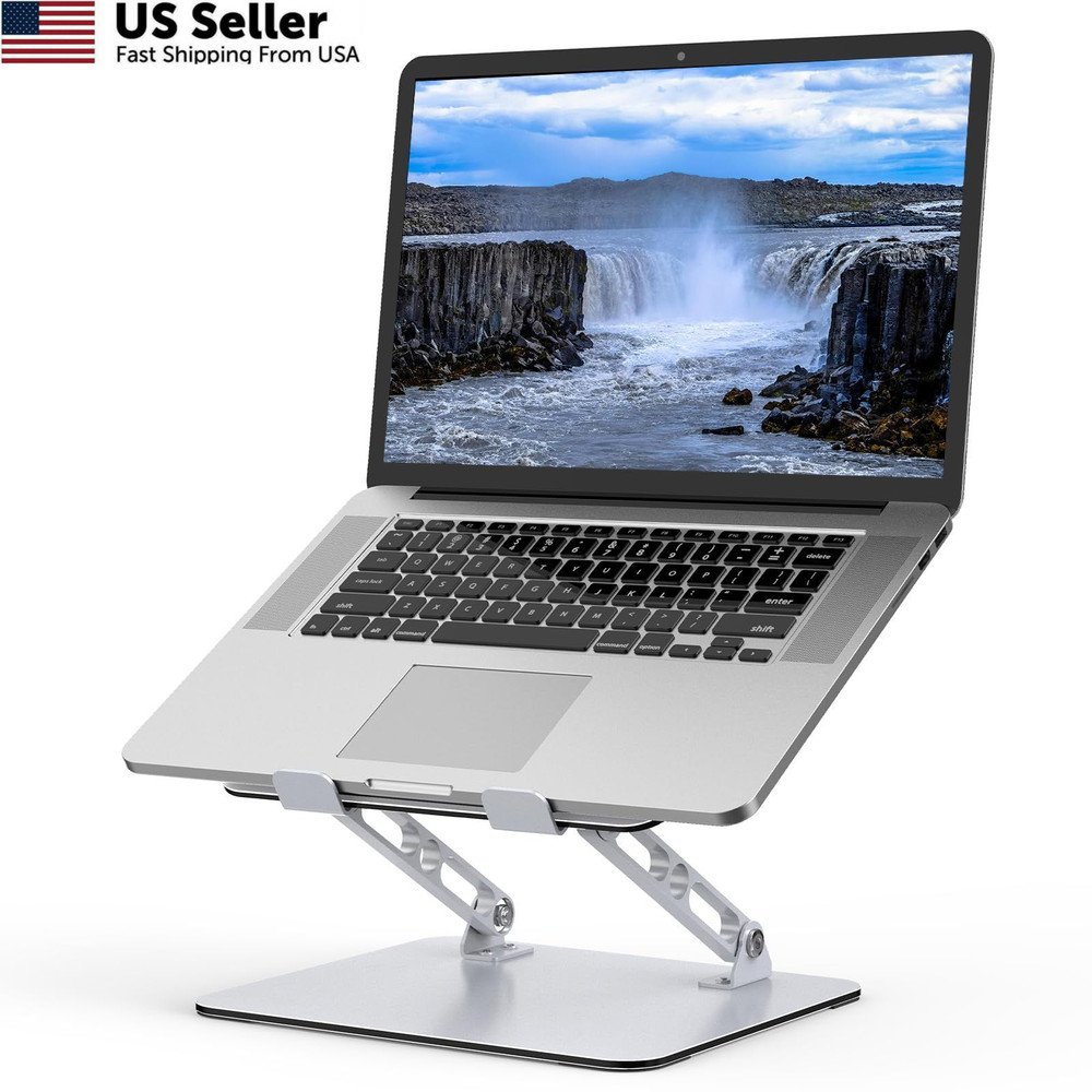 Gogoonike Laptop Stand for Desk, Adjustable Riser, Metal Foldable...