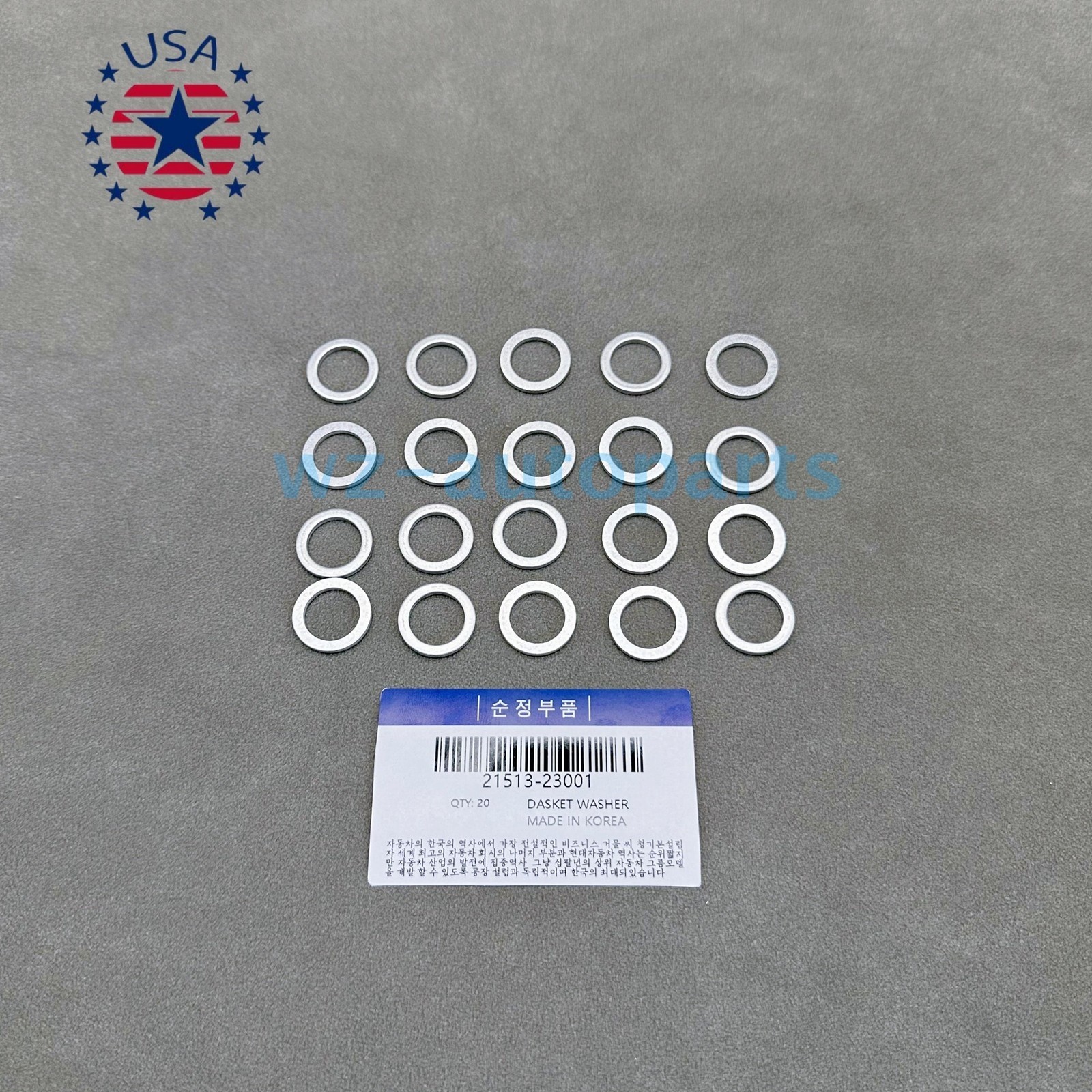 OEM!! 20PC GASKET WASHER DRAIN PLUG FOR 07-21 HYUNDAI 2001-2021 KIA 21513-23001