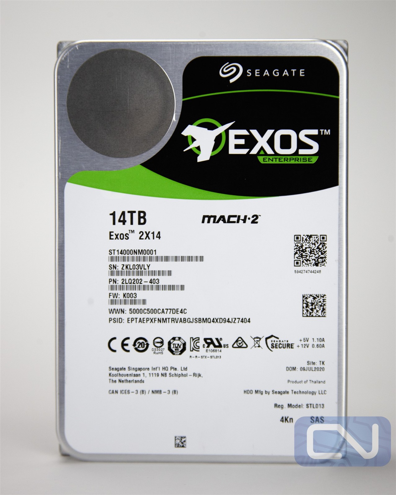 *Low Hours* Seagate EXOS MACH.2 14TB (2x 7TB) ST14000NM0001 SAS 12Gb/s 3.5" HDD