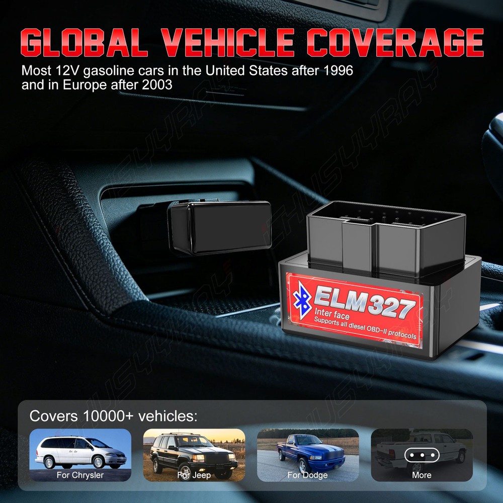 New ELM327 V1.5 Bluetooth OBD2 Code Reader Fit Android Torque Super Diagnostic