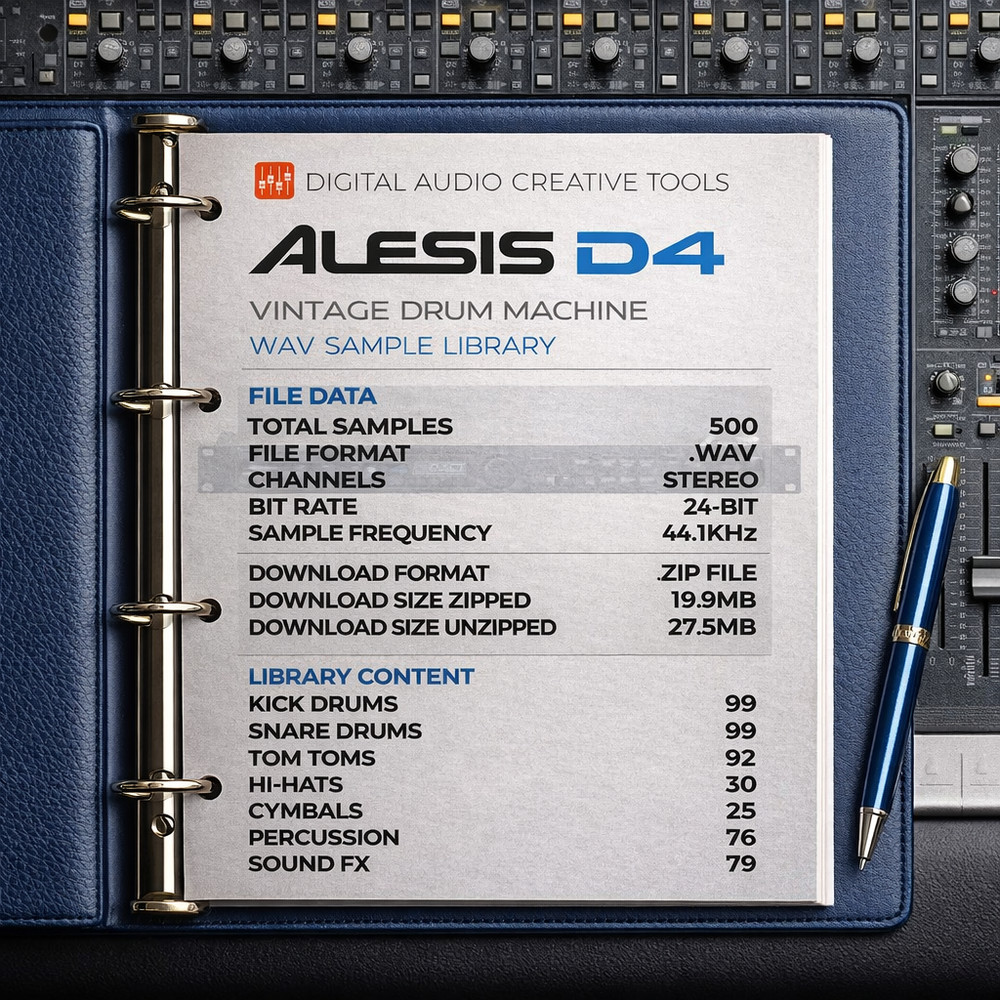 Alesis D4 Drum Machine Sample Library