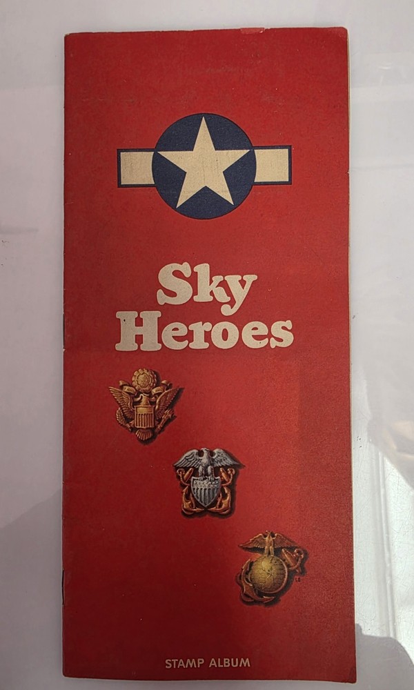 1944 Sky Heroes Stamp Album With Completed Stamps Sinclair Dealer