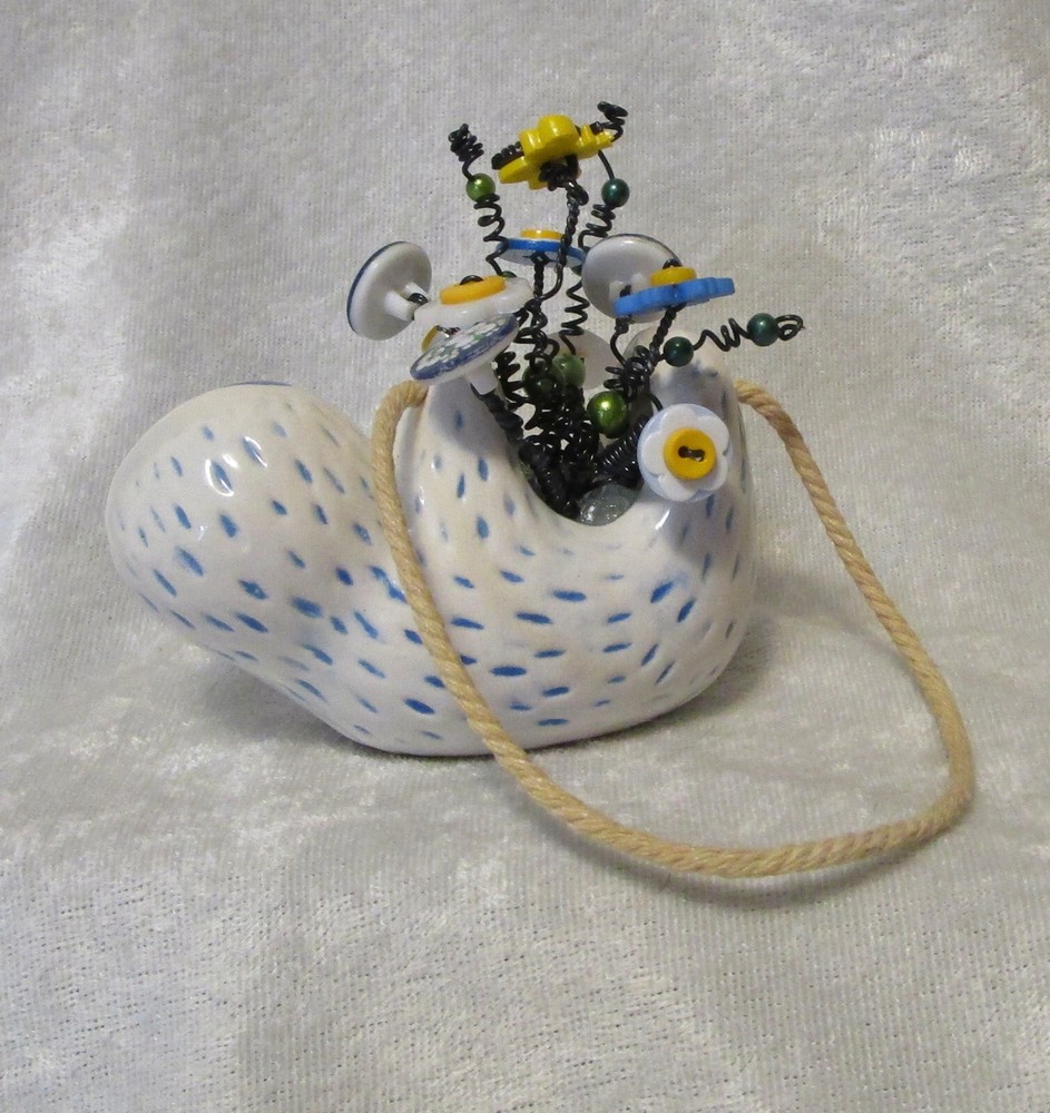 Button Bouquet Hanging Sloth