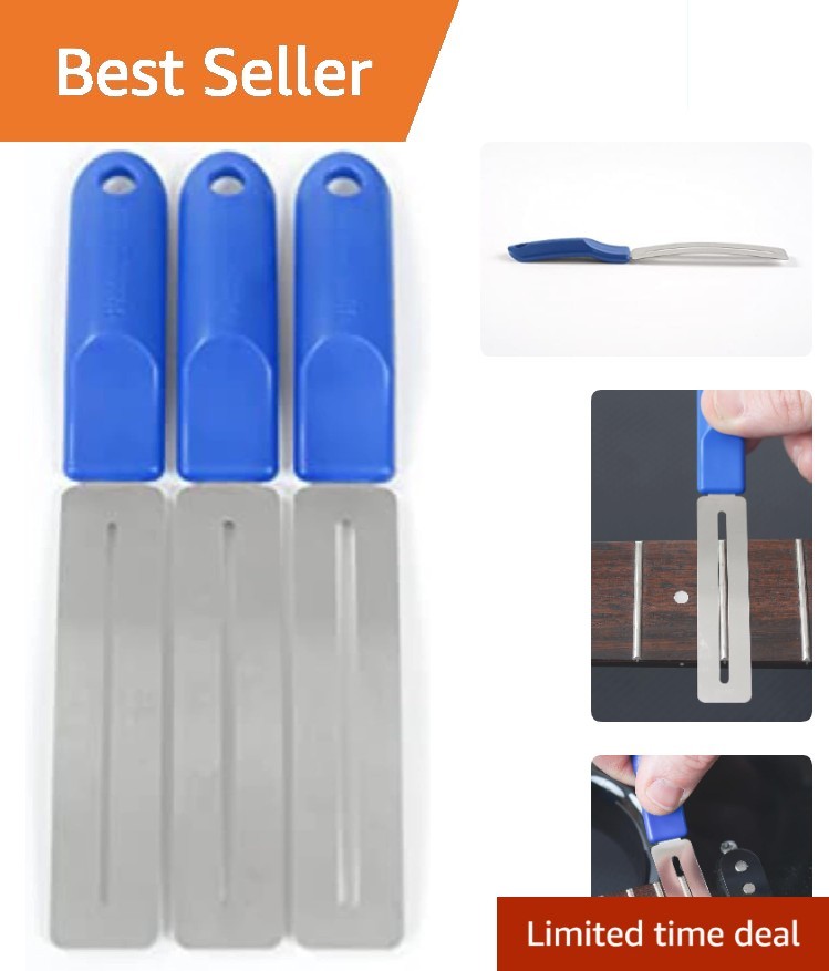 Versatile Stainless Steel Fretboard Guards - Small, Medium, Jumbo Sizes Included