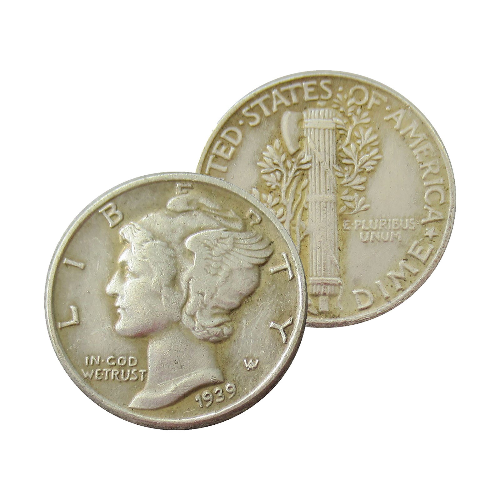 [Lot of 5] 1916-1945 Mercury Dimes Metal Silver Coin CHOOSE HOW MANY LOTS OF 5