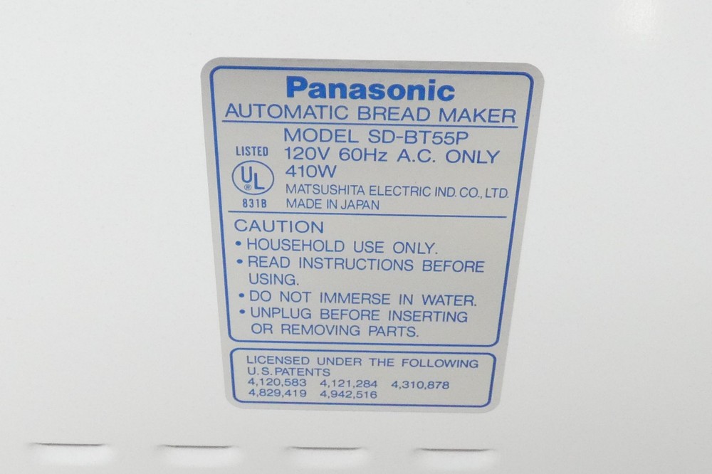 Panasonic Automatic Bread Maker SD-BT55P Bakery Machine Yeast Dispenser OPEN BOX